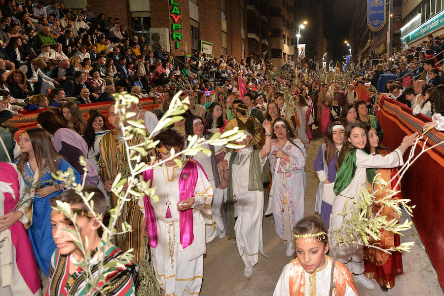 El Paso Blanco en el Domingo de Ramos lorquino