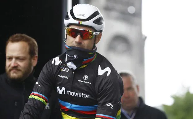 Alejandro Valverde abandona la Lieja-Bastoña-Lieja por problemas físicos