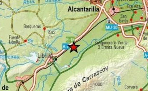Un seísmo de 2,6 grados se deja sentir en Librilla