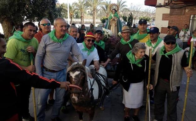 Los vecinos de Albudeite participan en la romería de la Virgen del Monte