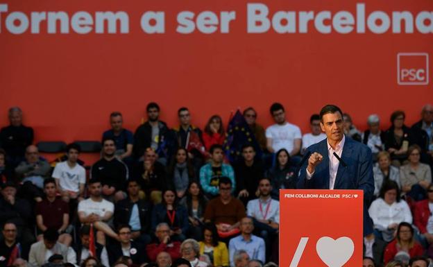 Sánchez reclama una Barcelona «no sometida» al 'procés' para consolidar la victoria del 28-A