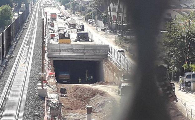 Aceleran la excavación para soterrar las vías en Murcia