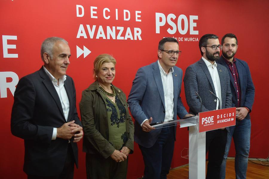 Reunión de la Comisión Ejecutiva del PSRM tras el 26-M