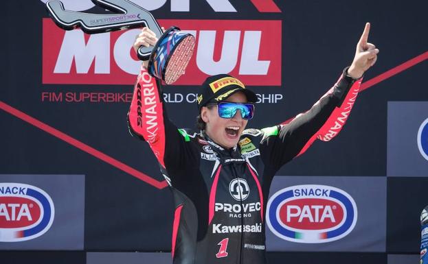 Ana Carrasco, piloto con mayor número de victorias en el WorldSSP300, tras ganar en Misano