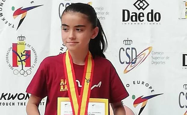 La murciana Elena Ruiz, campeona de España de taekwondo en categoría -29kg