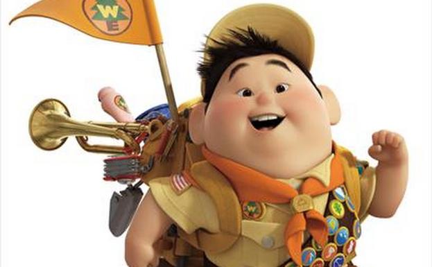 Un anciano y un pequeño explorador