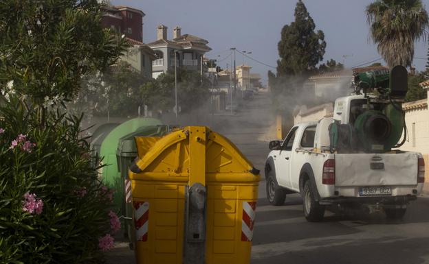 Padín da por controlada la plaga de mosquitos en el Mar Menor tras fumigar Lo Poyo