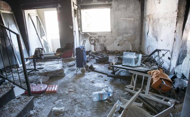 Segundo incendio, en dos meses, de una casa okupa en Beniaján