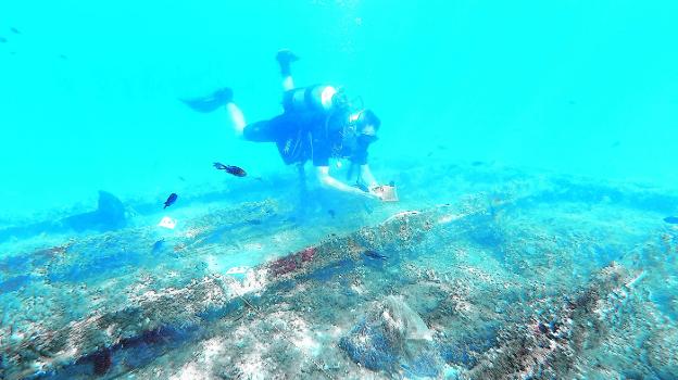 Tres sondeos permitirán comprobar si el barco fenicio de Mazarrón presenta daños