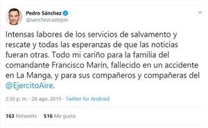 Numerosas muestras de dolor por la tragedia