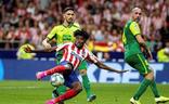 Thomas Partey, disparando en el 3-2 definitivo./EFE