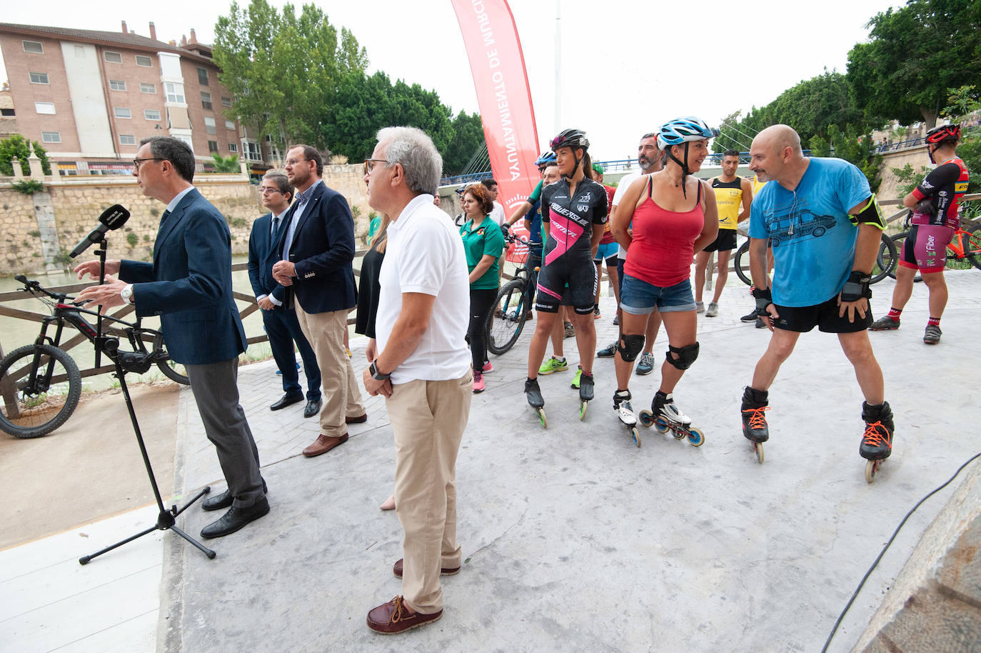 La Feria abre el nuevo trayecto de la margen izquierda de 'Murcia Río'