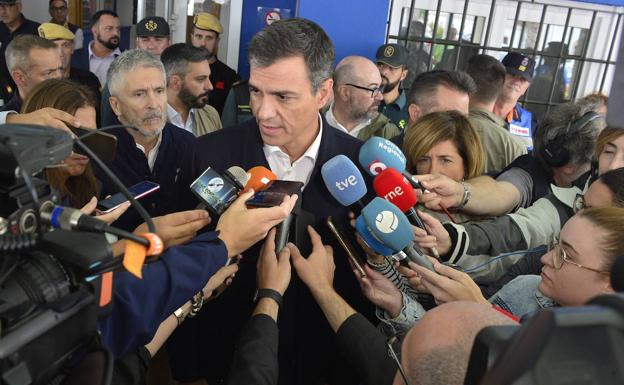 Pedro Sánchez ve «factible» declarar las áreas afectadas como zona catastrófica