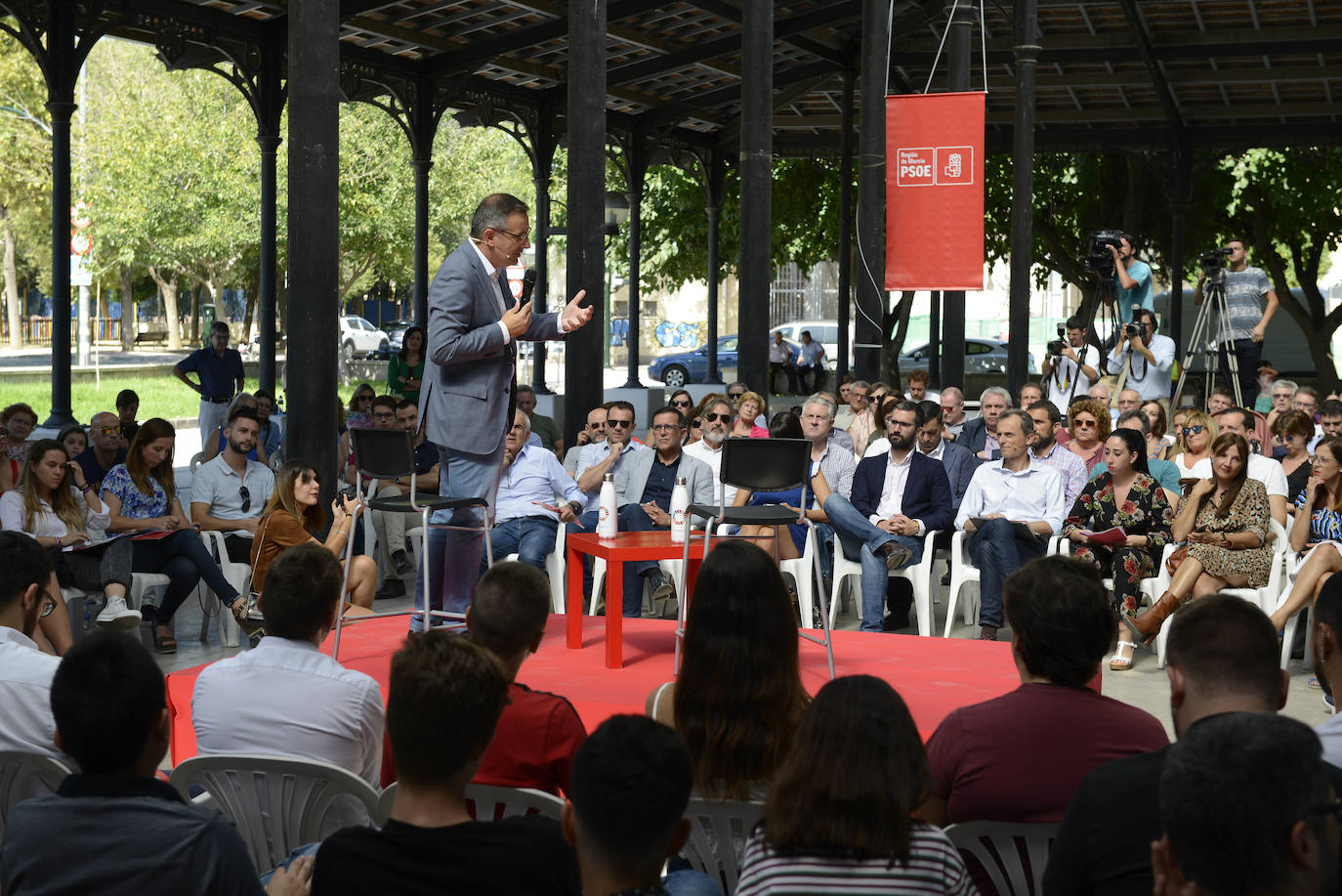 Acto del ministro Pedro Duque en Murcia