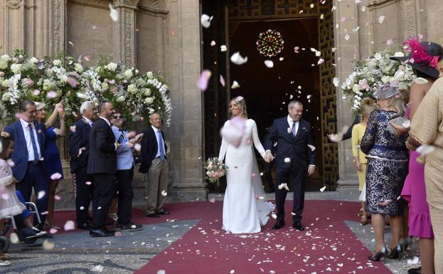 Boda de postín en la Catedral de Murcia