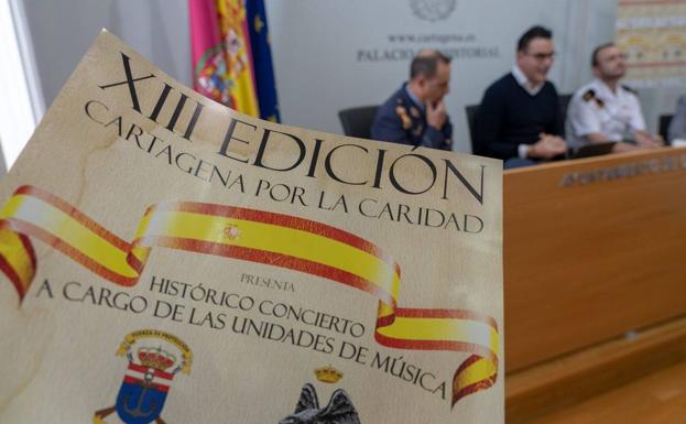 El Tercio de Levante y la Unidad de Música de la AGA darán sonido a Cartagena por la Caridad