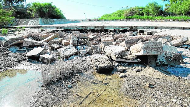 Los regantes se comprometen a reparar pronto La Contraparada