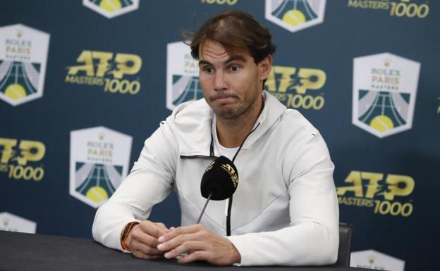 Nadal se retira de París-Bercy por una lesión en el calentamiento