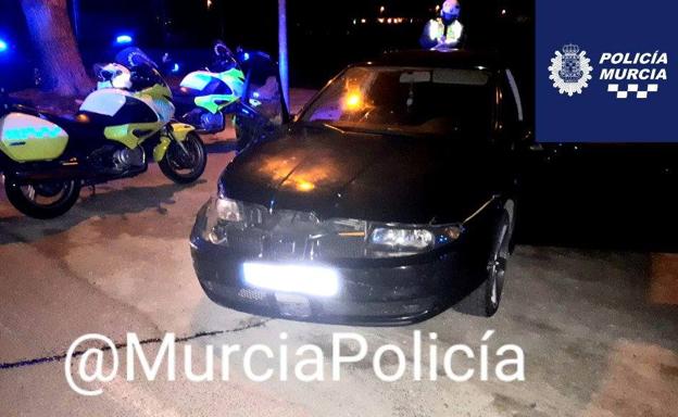 Detienen a un conductor en Murcia por darse a la fuga tras chocar contra una ambulancia