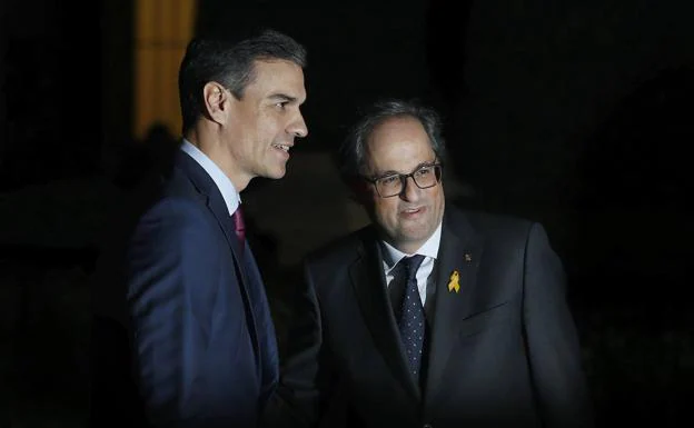 Sánchez y Torra se reunirán en el Palau de la Generalitat para hablar sin vetos