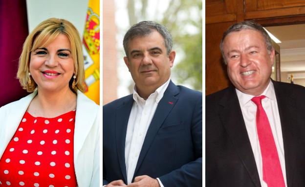 Los tres senadores del PP regional, portavoces de las comisiones de Discapacidad, Ciencia y Transportes
