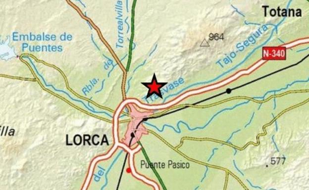 Un terremoto de 2,3 grados sacude Lorca