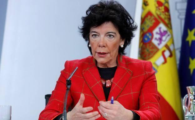 Celaá no tiene «inconveniente» en reunirse con la consejera de Educación tras el recurso del 'pin parental'