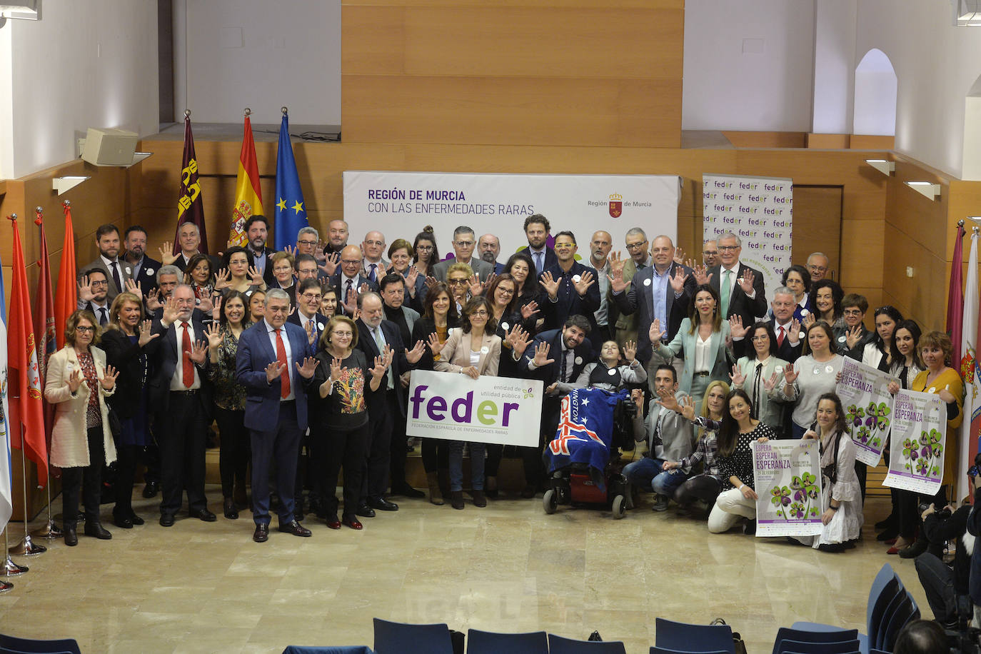 Imágenes del acto con motivo del Día Mundial de las Enfermedades Raras