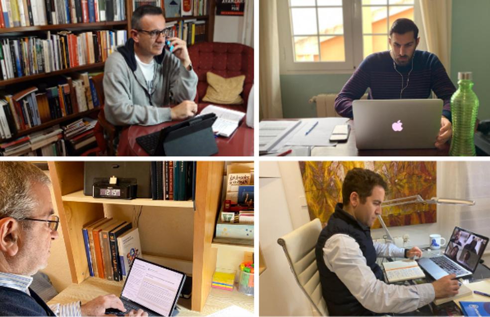 Los políticos se suman al teletrabajo