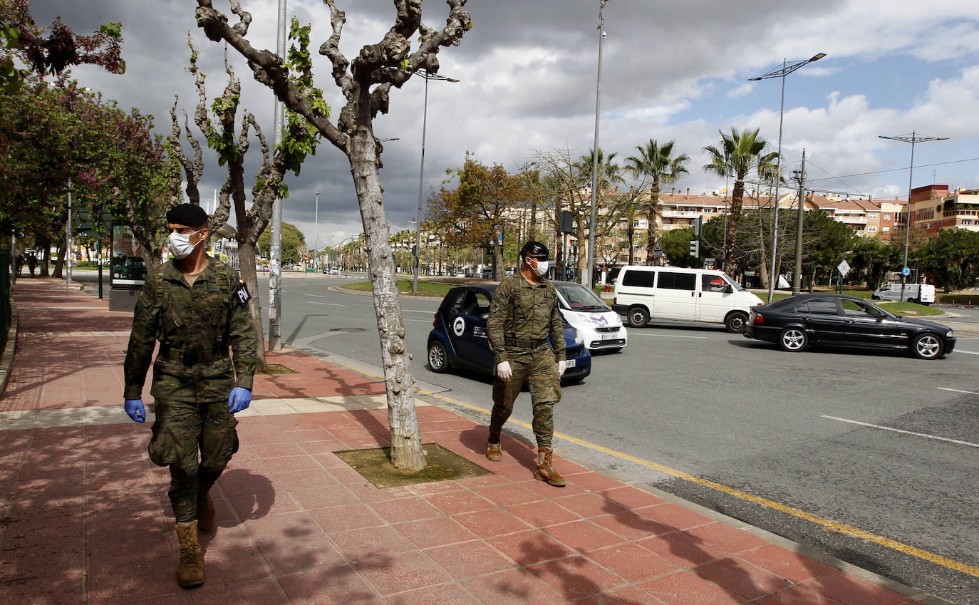 Las Fuerzas Armadas se despliegan en Murcia