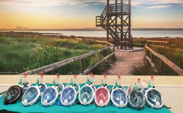 Máscaras snorkel convertidas en respiradores para Quirónsalud Torrevieja