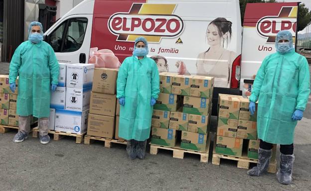 ElPozo dona un millón de unidades de protección al Ministerio de Sanidad