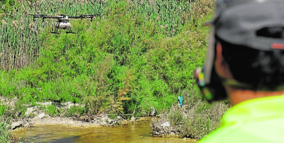 Fumigar a vista de pájaro