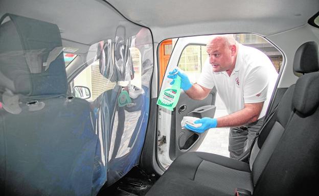 Taxis a prueba de virus en Cartagena