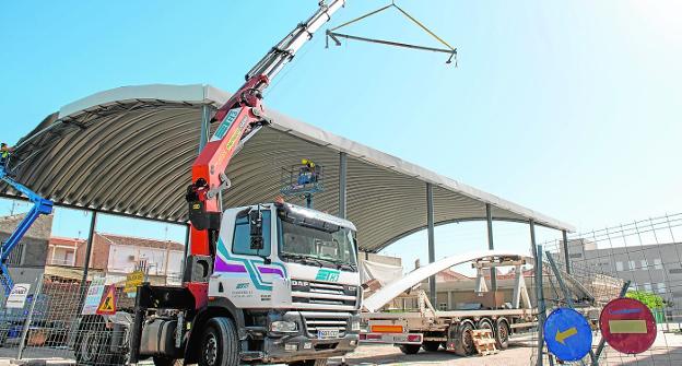 El polideportivo del colegio de Puebla de Soto podrá utilizarse todo el año