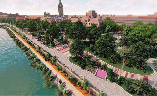 El jardín de Teniente Flomesta será una prolongación 'natural' de Murcia Río