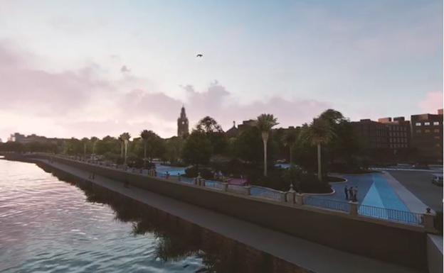 La segunda fase de Murcia Río contempla dos grandes parques y tres pasarelas