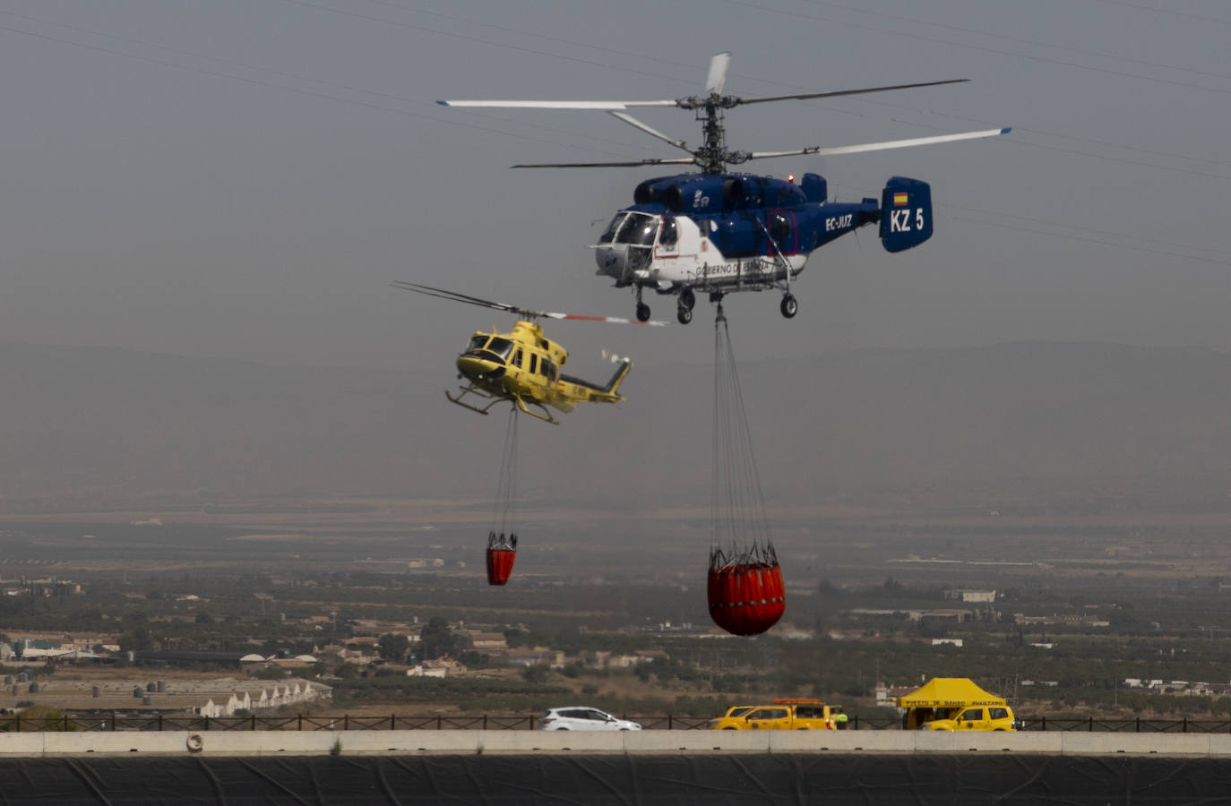 Incendio forestal en Fuente Álamo