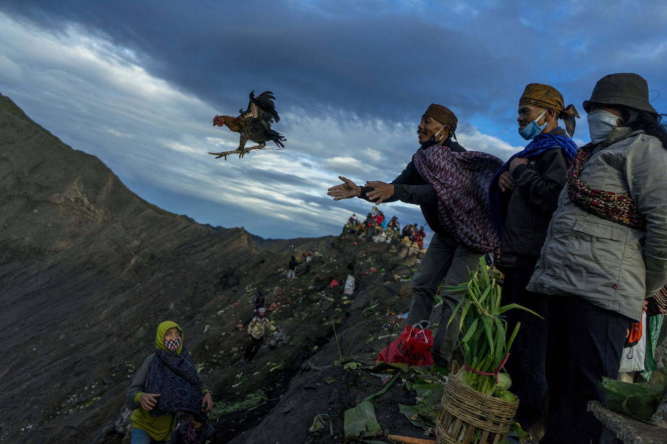 Ofrendas para el Monte Bromo