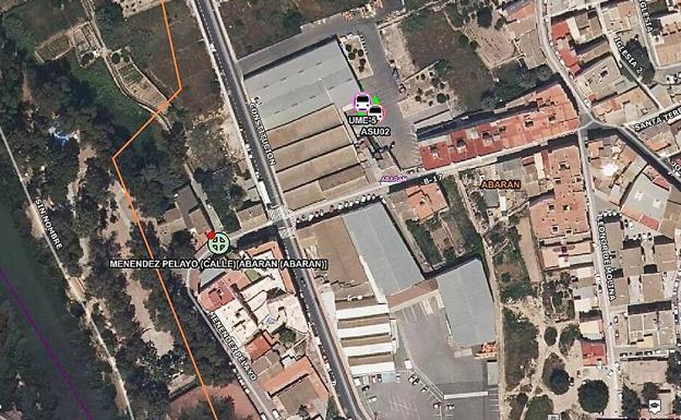 Herido muy grave un trabajador de 57 años en Abarán al caerle encima la cabina de un camión