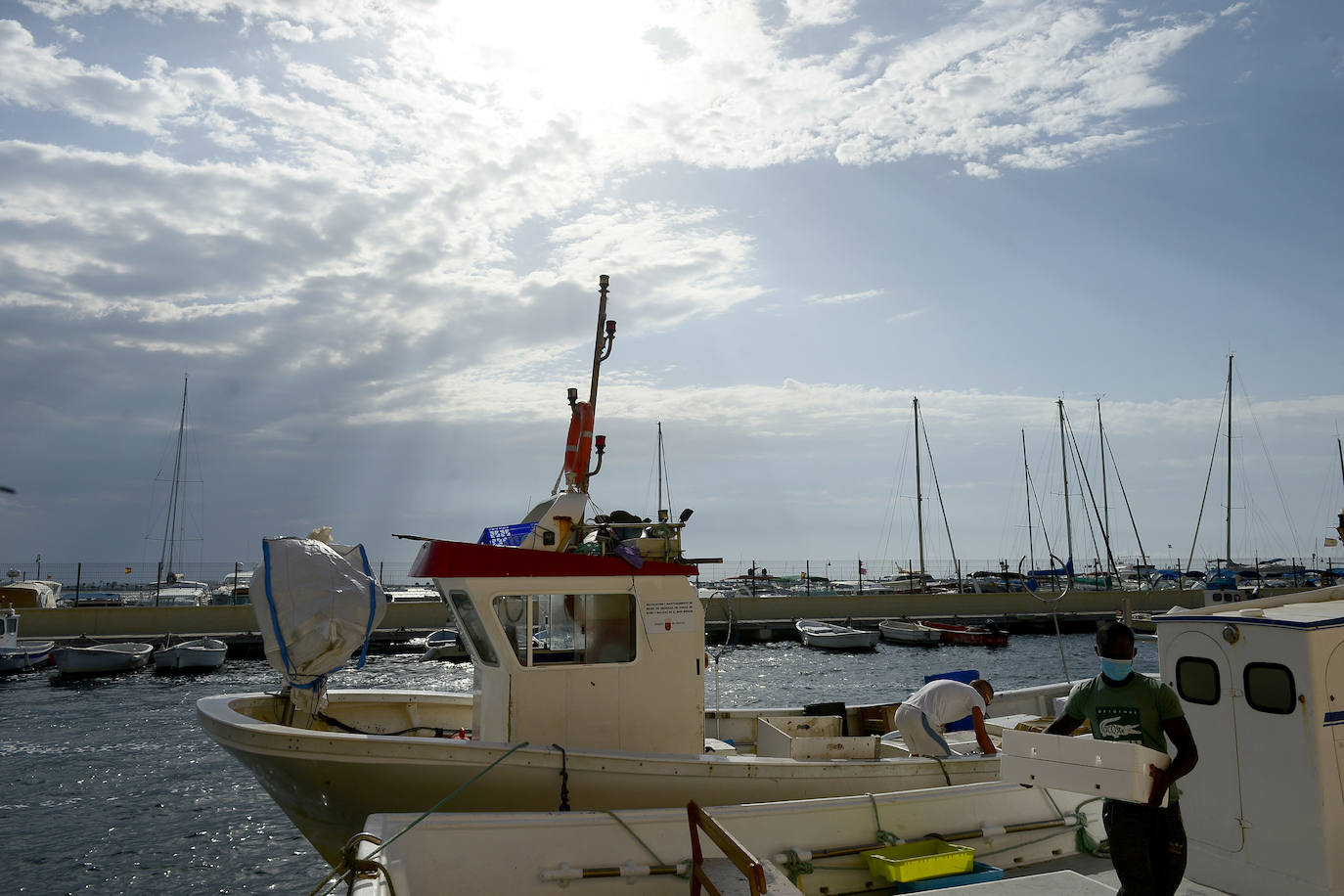 El consejero Antonio Luengo visita la Cofradía de Pescadores de San Pedro del Pinatar