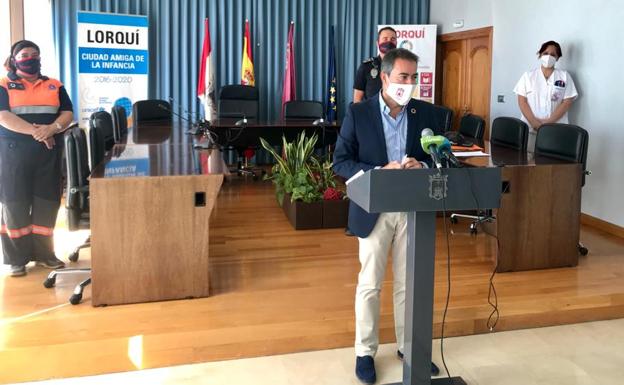 El alcalde de Lorquí pide el confinamiento voluntario ante el aumento de casos de Covid en el municipio