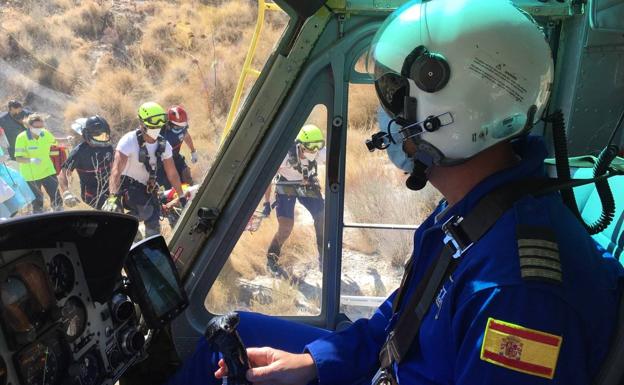 Rescatado un hombre de 37 años tras caer por un terraplén en Albudeite cuando trataba de salvar a un perro