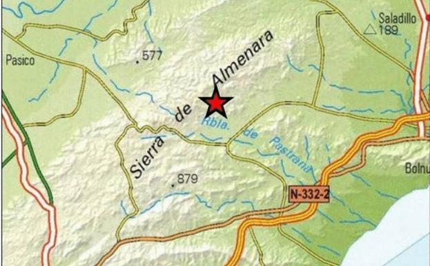 Registrado un temblor de 2 grados en la Sierra de la Almenara