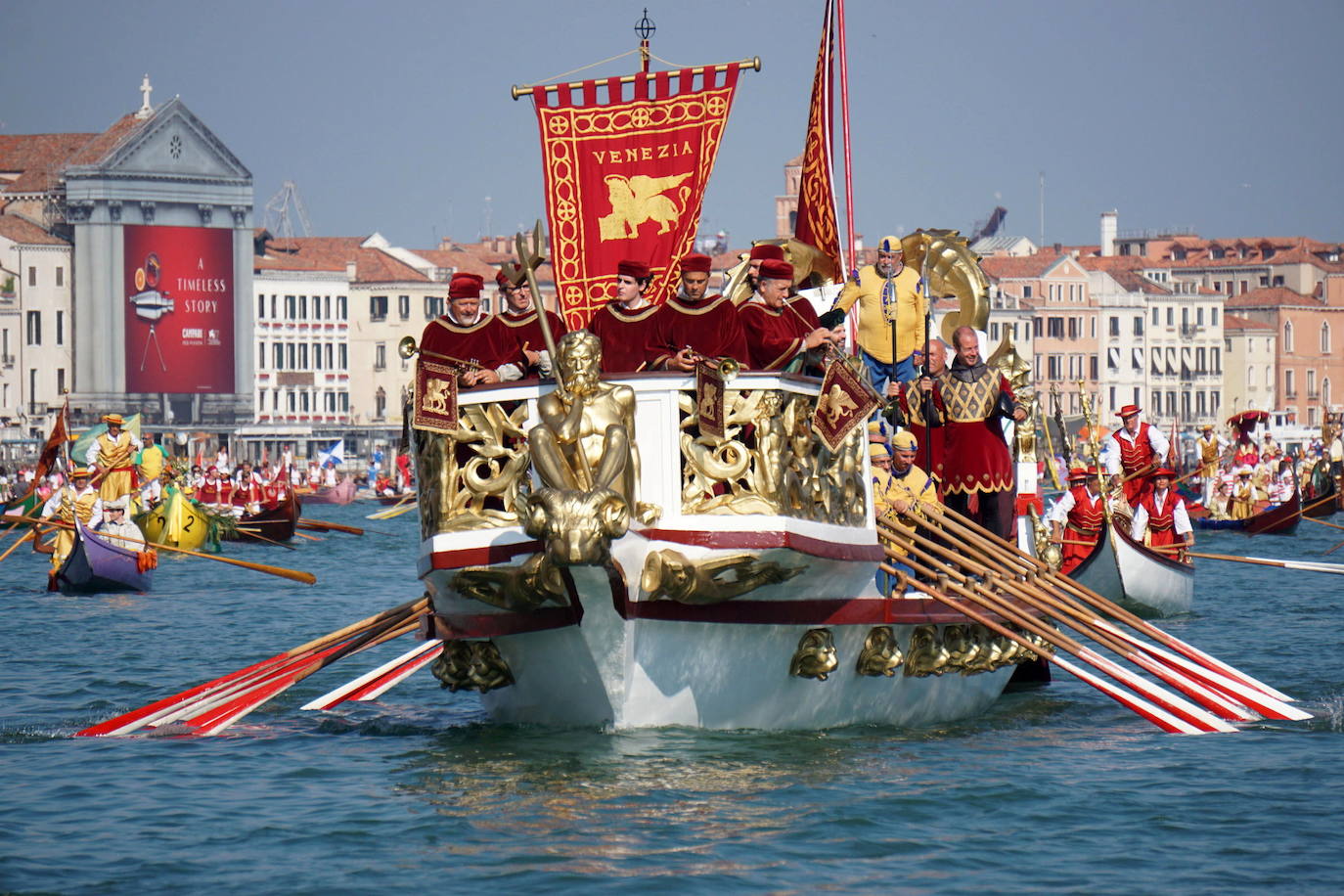 Remando al estilo veneciano