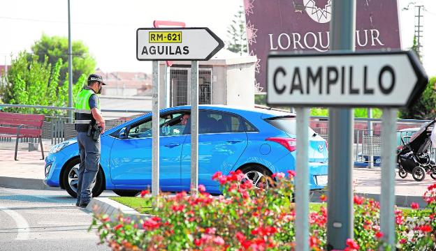 El casco urbano de Lorca queda blindado en el primer día de la Fase 1