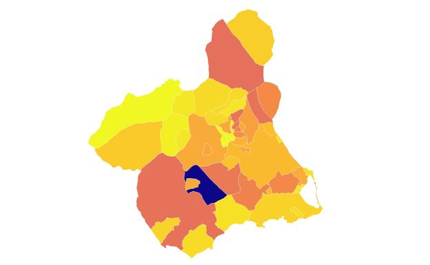 Estos son los municipios de la Región más afectados por la pandemia