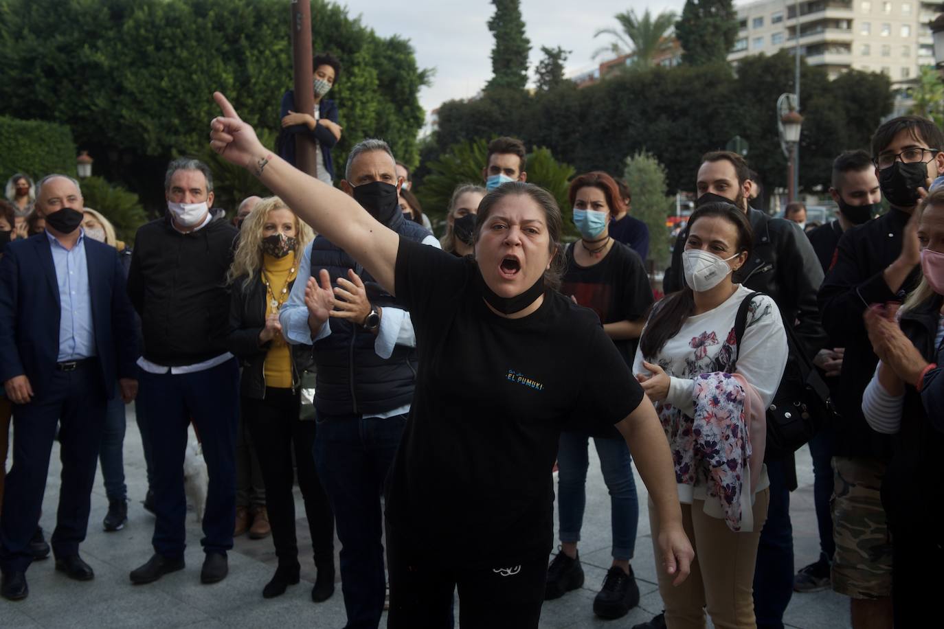 Los hosteleros protestan en Murcia