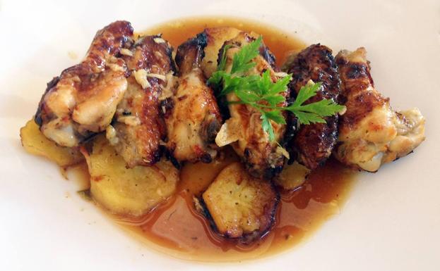 Alitas de pollo asadas