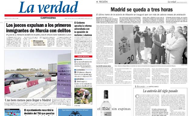 A Madrid, por autovía, en tres horas